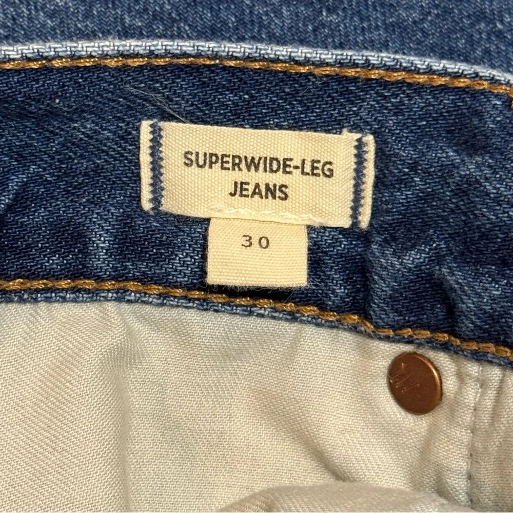 Madewell Super Wide Leg Jeans size 30 - Picture 10 of 12